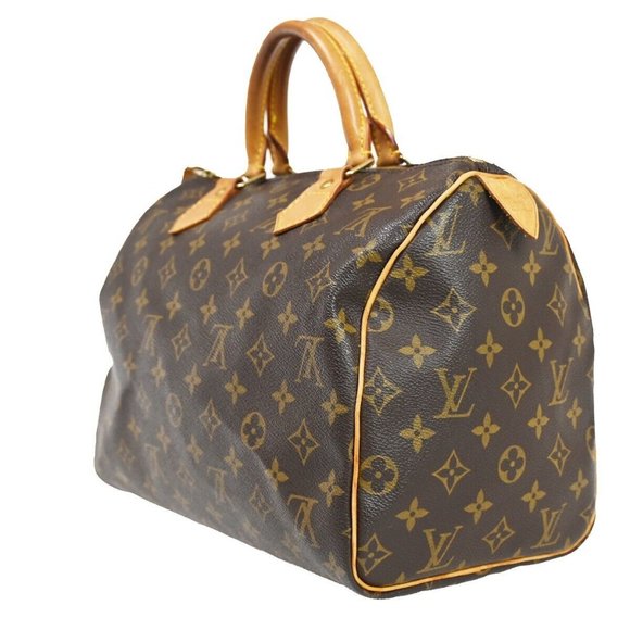LOUIS VUITTON Speedy 30 Travel Hand Bag Monogram Leather Brown M41526 89SH013 - Picture 4 of 16